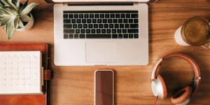 Call management app tools on a desk.