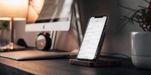 Automated SMS app on smartphone for business communication.